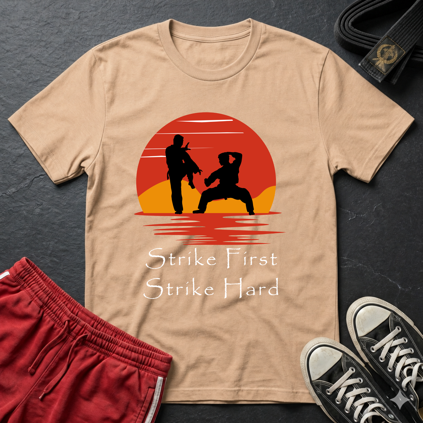 Strike First. Strike Hard t-shirt