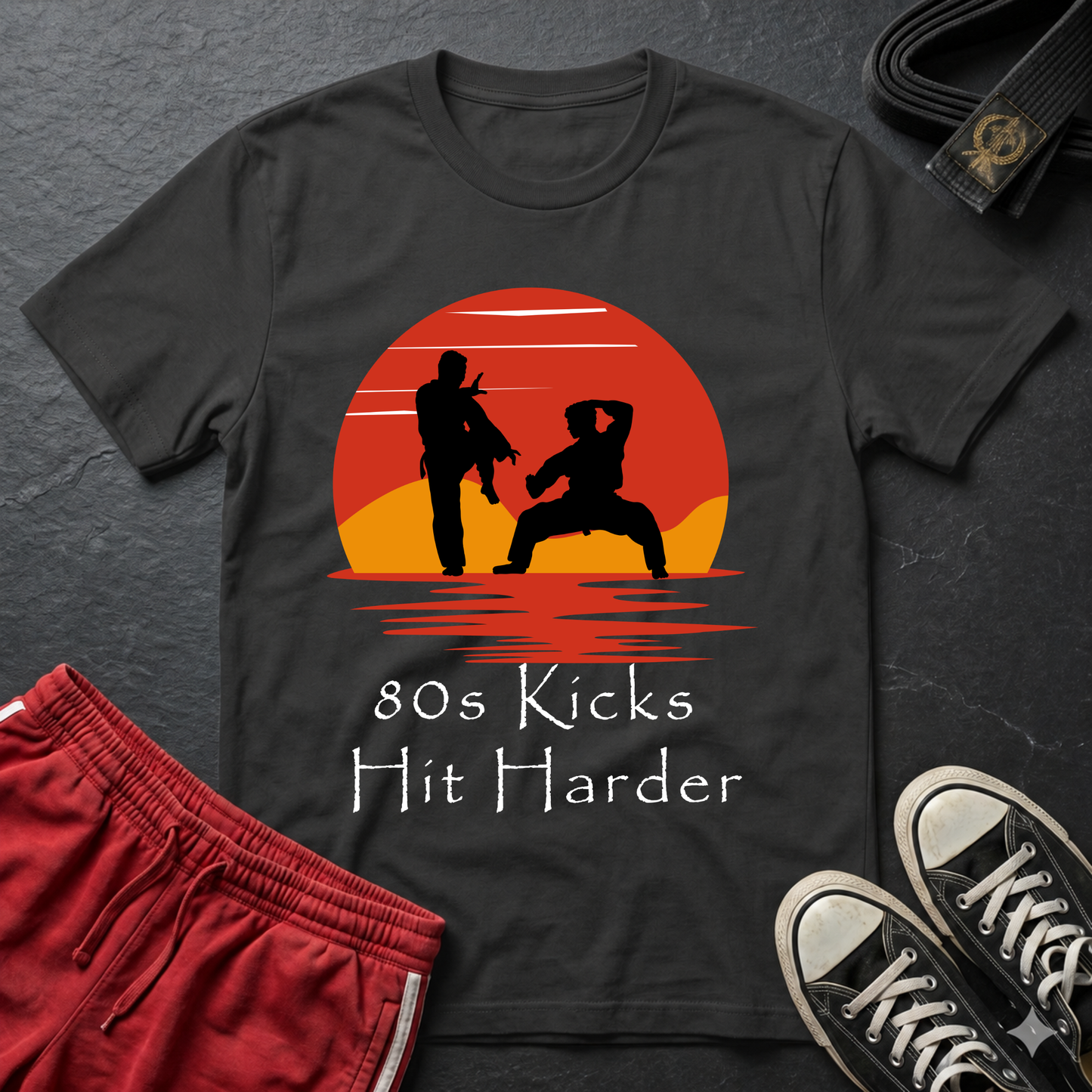 80's Kicks Hit Harder t-shirt