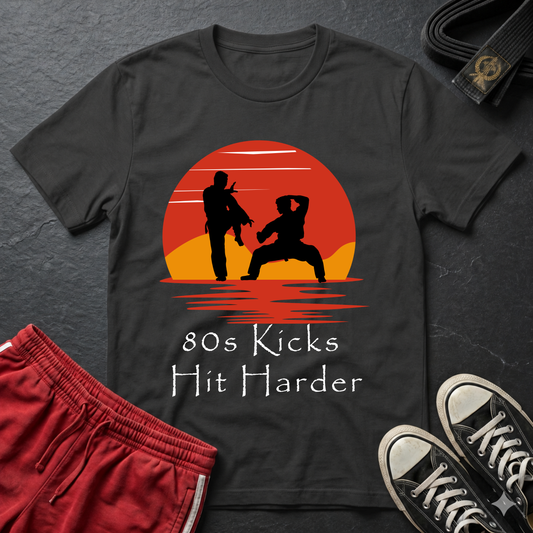 80's Kicks Hit Harder t-shirt
