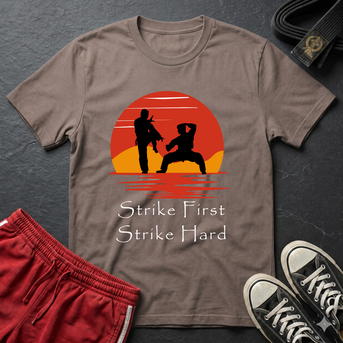 Strike First. Strike Hard t-shirt